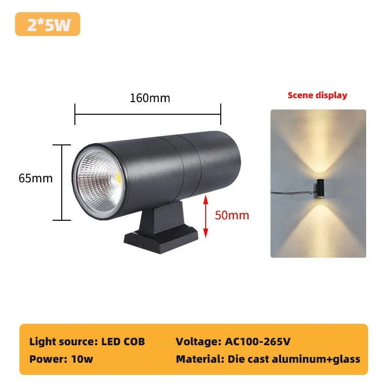 Moderne Außenwandleuchte aus Aluminium – Alumode