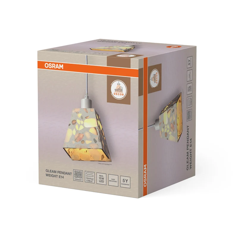 OSRAM DECOR Gleam Pendelleuchte Weight E14 Weiß