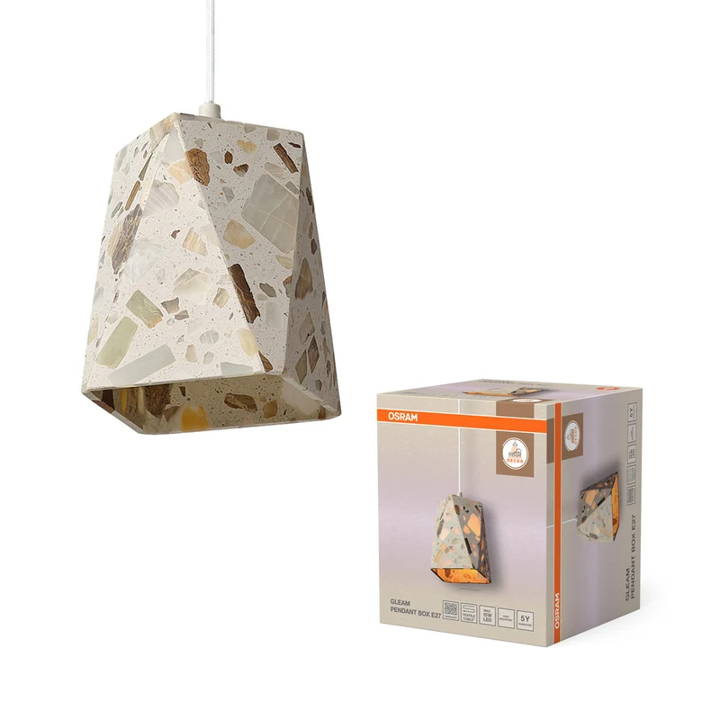OSRAM DECOR Gleam Pendelleuchte Box E27 Weiß