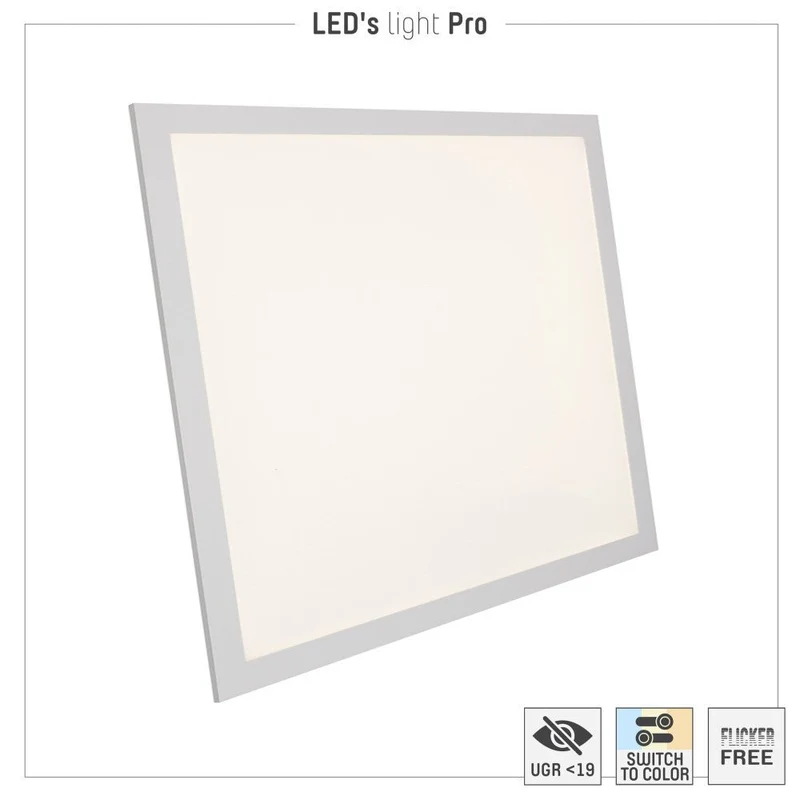 LED-Panel 62 x 62 cm 30W CCT warm-neutral-kaltweiß UGR<19 - LED's Light Pro