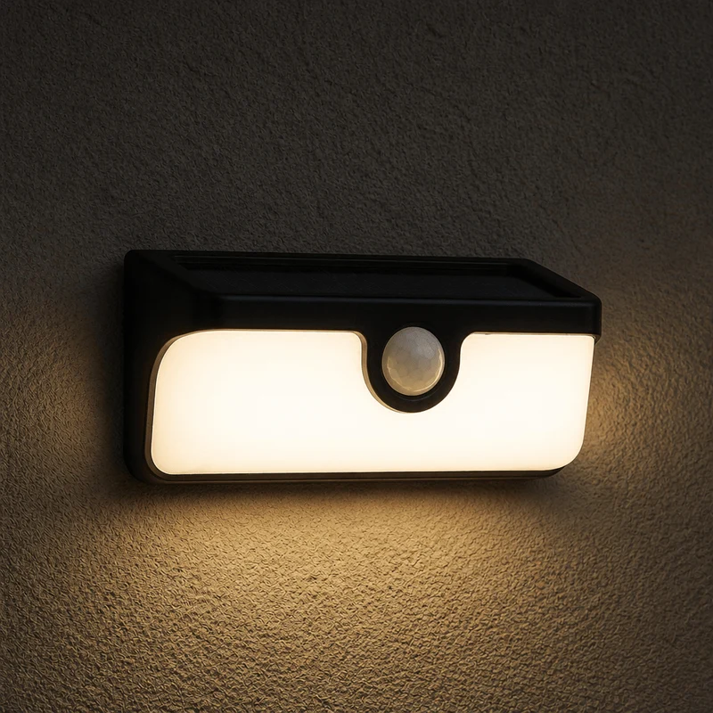 Verbindbare LED-Solar-Wandleuchte mit Bewegungssensor 500lm 4000K IP65 - LED's Light