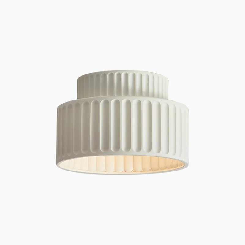 Flush Mount Ceiling Light / Pendant Light Nordic Cream Pleated, 4 Colors