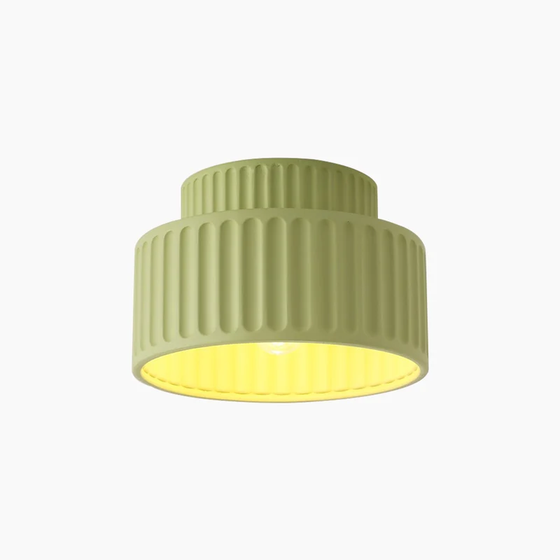 Flush Mount Ceiling Light / Pendant Light Nordic Cream Pleated, 4 Colors