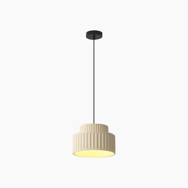 Flush Mount Ceiling Light / Pendant Light Nordic Cream Pleated, 4 Colors