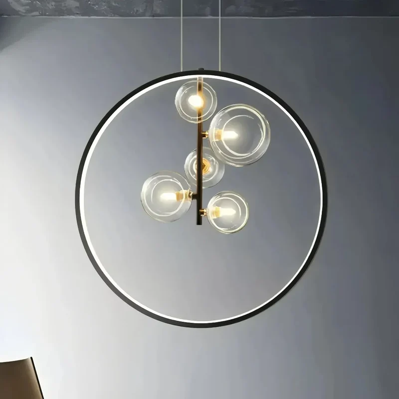 Pendelleuchte Bubbles aus Glas für das Esszimmer