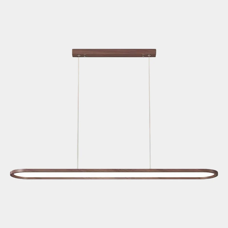 Pendant Light Modern Rounded Rectangle Linear LED Dimmable