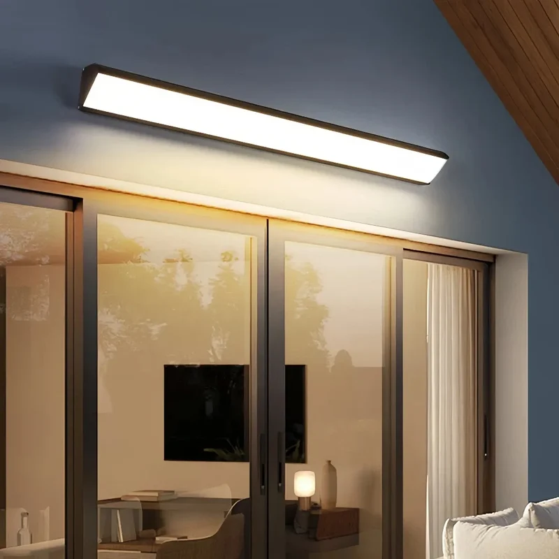 Moderne LED Aussenwandleuchte IP65 in Schwarz