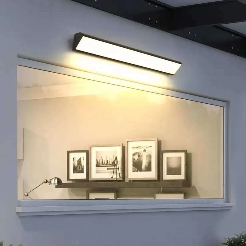 Moderne LED Aussenwandleuchte IP65 in Schwarz