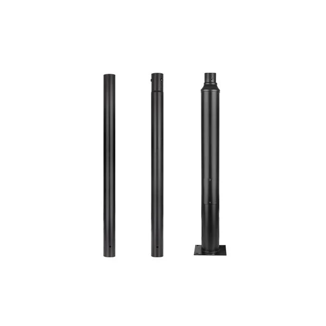 Schwarzer Lichtmast - Ø76mm | 3 Meter | Max. 6 Meter