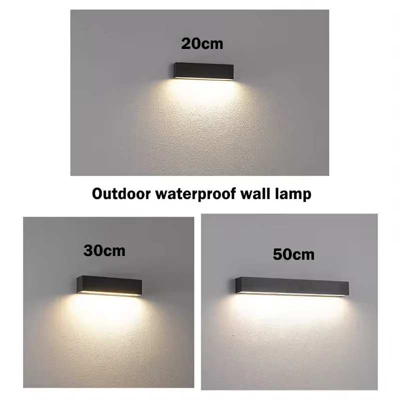 Moderne LED-Wandleuchte für Außen – Zéphiral