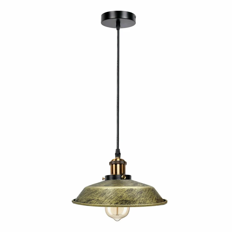 LEDSONE Retro-Pendelleuchte in verschiedenen Farben Ø 26cm ~3536