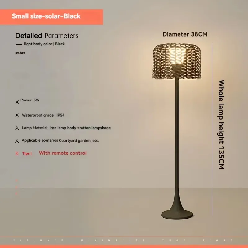 Gartenlampe aus geflochtenem Metall – Verilumo