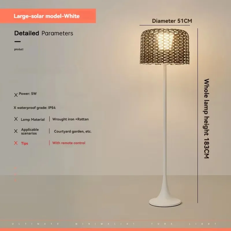 Gartenlampe aus geflochtenem Metall – Verilumo