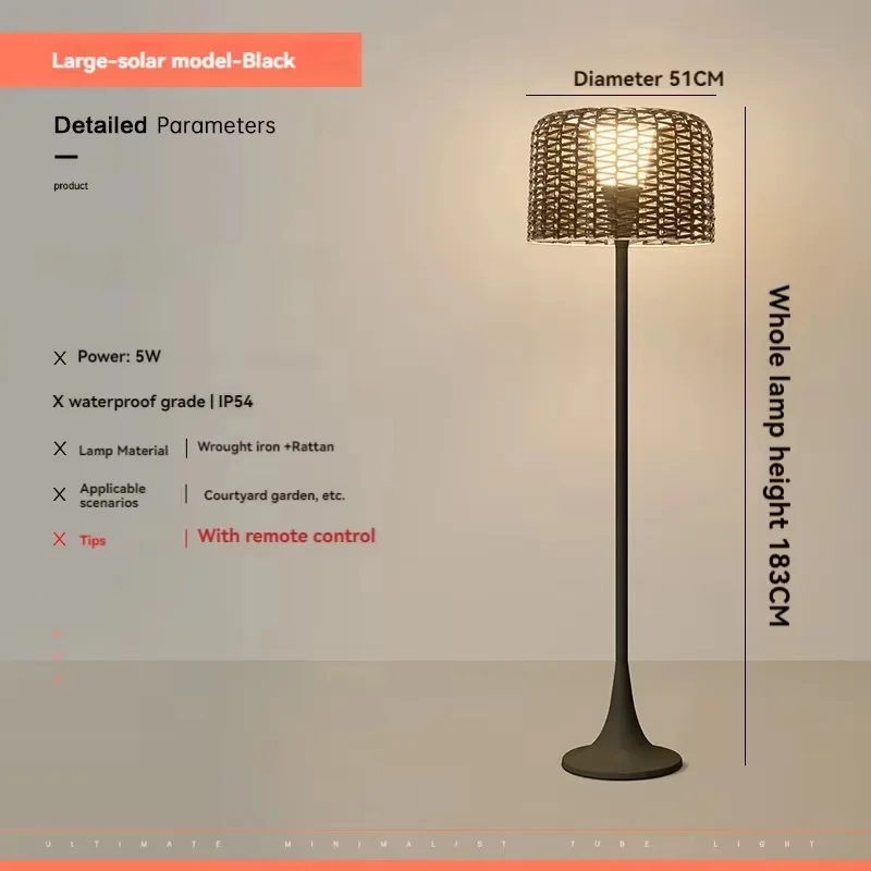 Gartenlampe aus geflochtenem Metall – Verilumo