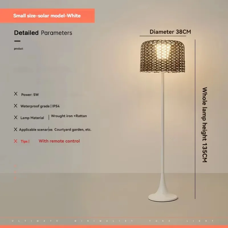 Gartenlampe aus geflochtenem Metall – Verilumo