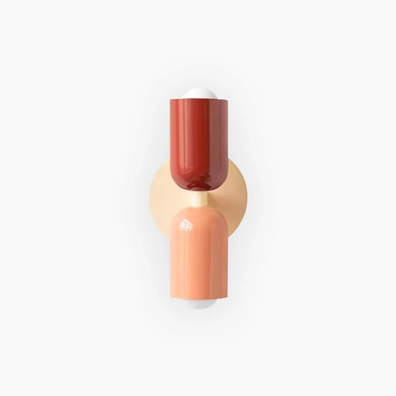 Wall Sconce Light Cream Multicolor Double Head