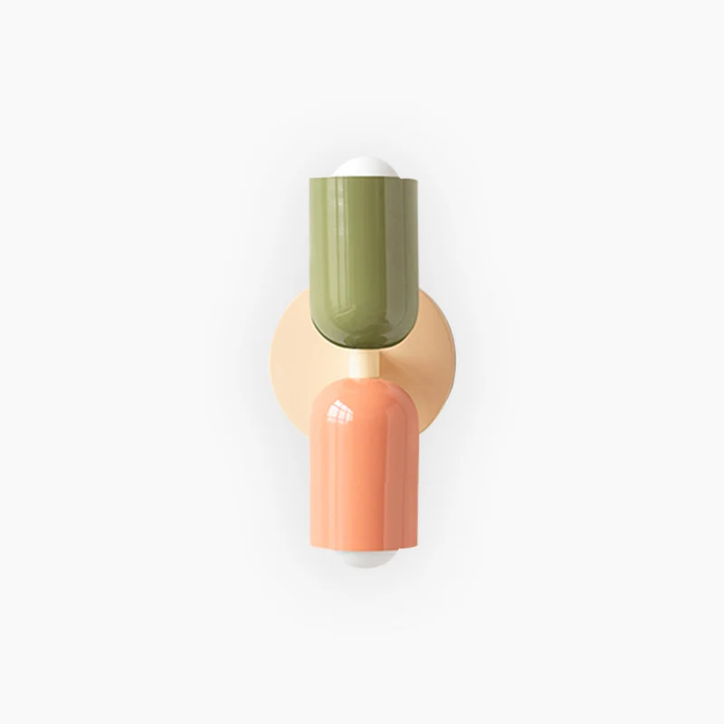 Wall Sconce Light Cream Multicolor Double Head
