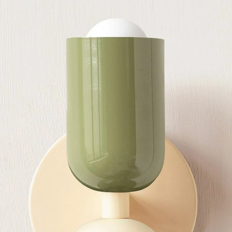 Wall Sconce Light Cream Multicolor Double Head