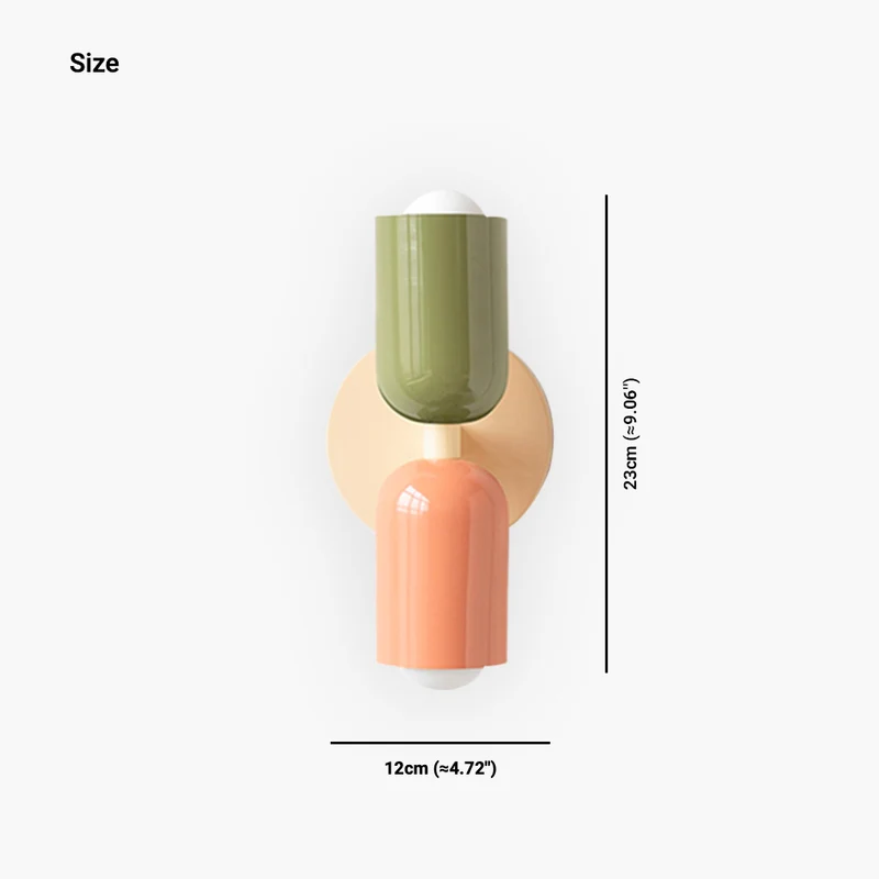Wall Sconce Light Cream Multicolor Double Head