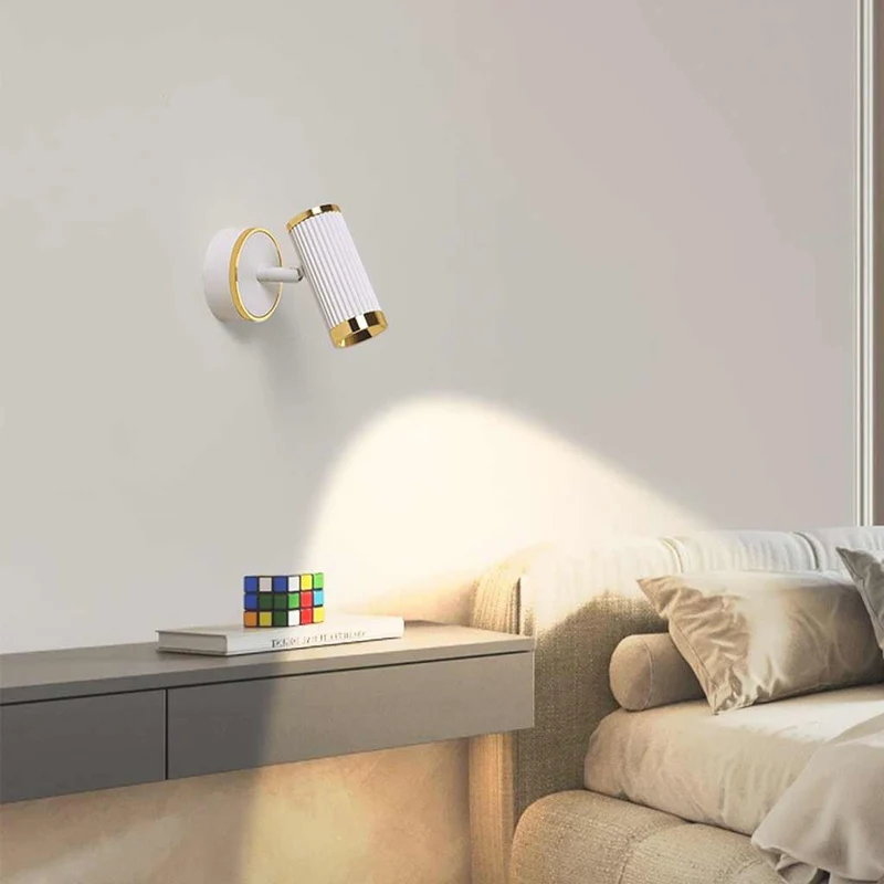 Ceiling / Wall Spotlight Fashion Adjustable LED, White