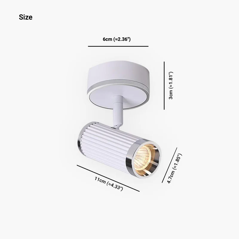 Ceiling / Wall Spotlight Fashion Adjustable LED, White