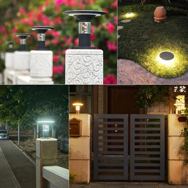 Wasserdichte Solar-Außenlampe aus Aluminium – Solastiche