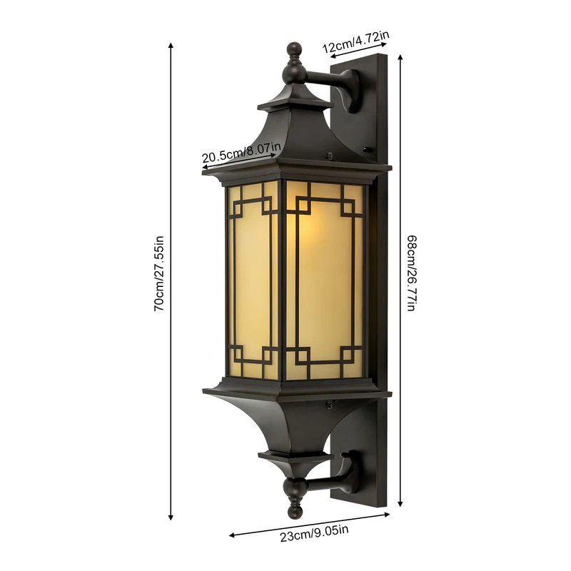 Außenwandleuchte aus Aluminium und Glas – Candelor