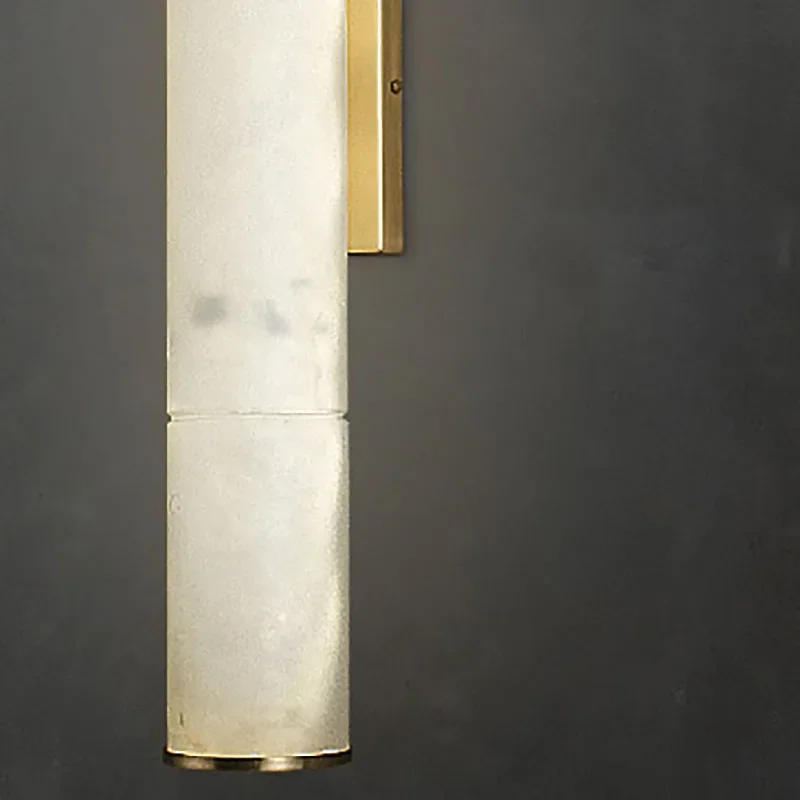 Wandleuchte aus Marmor und Kupfer – Marmoriaz