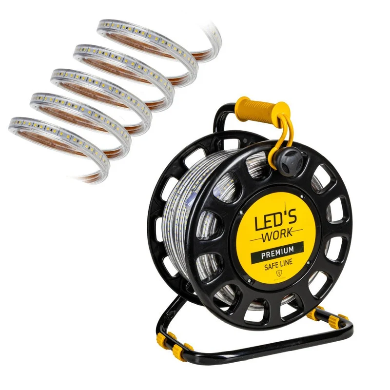 LED's Work Premium Safeline LED-Lichtröhre 25 m 200 W 48 V 20.000 lm 5000 K auf Rolle