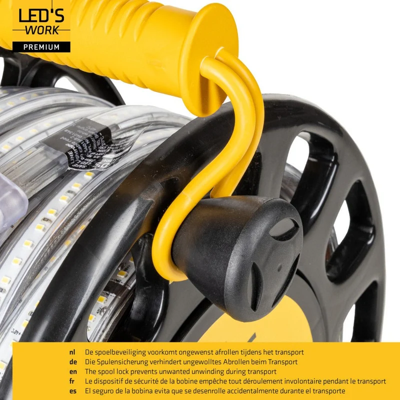 LED's Work Premium Safeline LED-Lichtröhre 25 m 200 W 48 V 20.000 lm 5000 K auf Rolle
