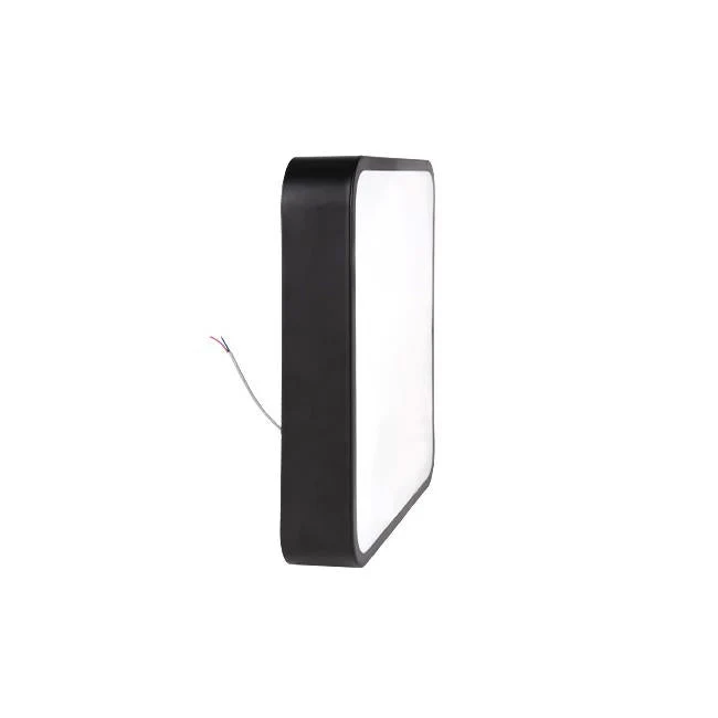 LED-Aufbauquadrat | Deckenleuchte quadratisch | 54W | Schwarz | 400 x 400 mm | CCT – 3 Lichtfarben