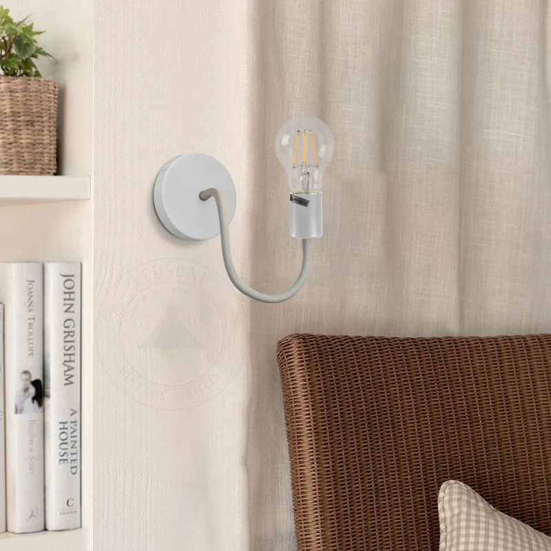 2er Pack Schwanenhals Wand & Deckenleuchte flexibel Lampe ~3480