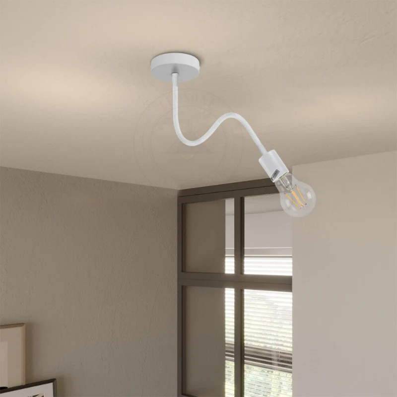 2er Pack Schwanenhals Wand & Deckenleuchte flexibel Lampe ~3480