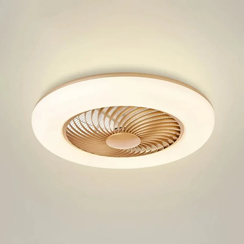 Moderner flacher Deckenventilator mit Licht für das Schlafzimmer