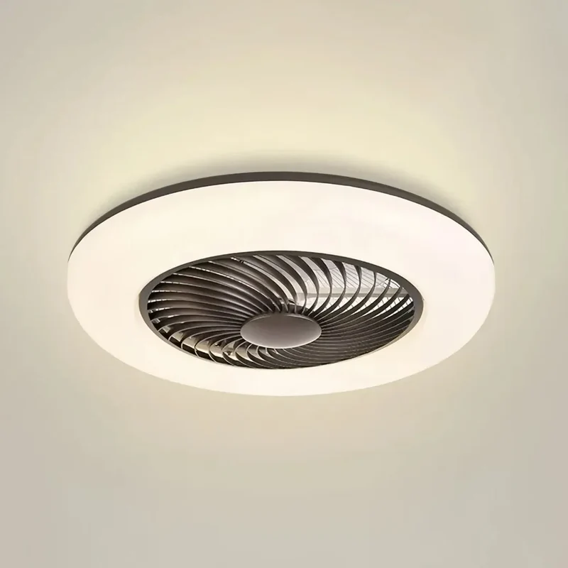 Moderner flacher Deckenventilator mit Licht für das Schlafzimmer