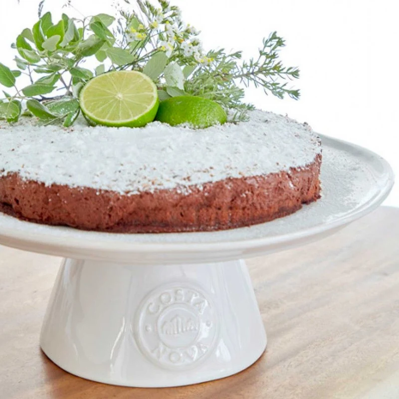 Kuchenplatte mit Fuß, 33 cm "Cottage"