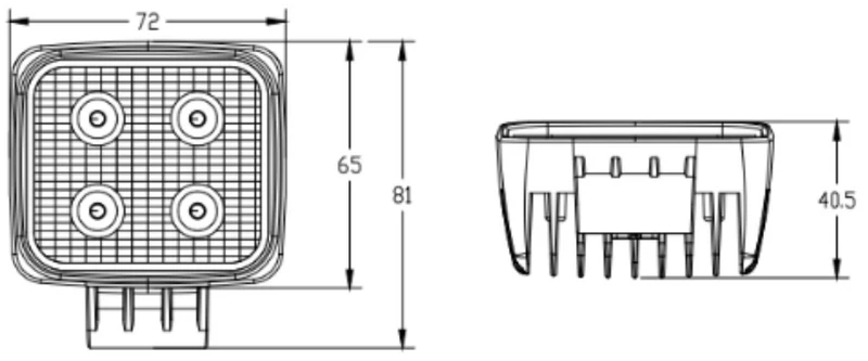 Strands Mini 10W Arbeitsleuchte / 3"