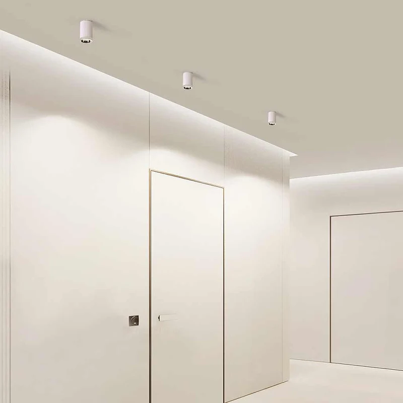 Ceiling Downlight Spotlight Simple Small White Cylinder LED