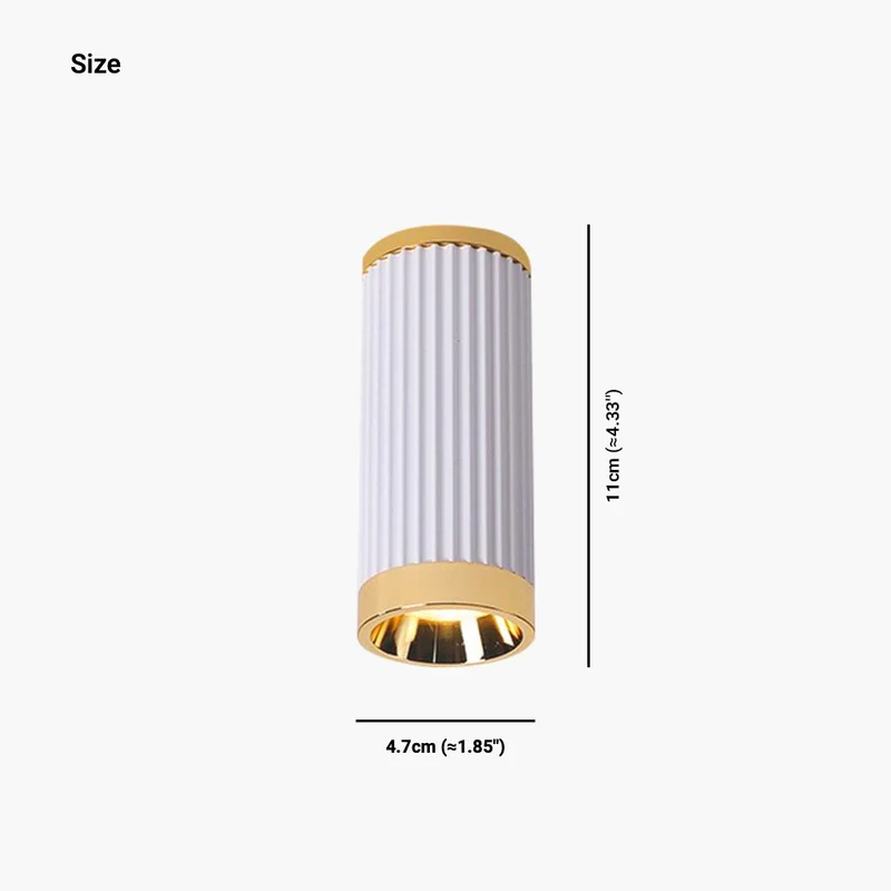 Ceiling Downlight Spotlight Simple Small White Cylinder LED