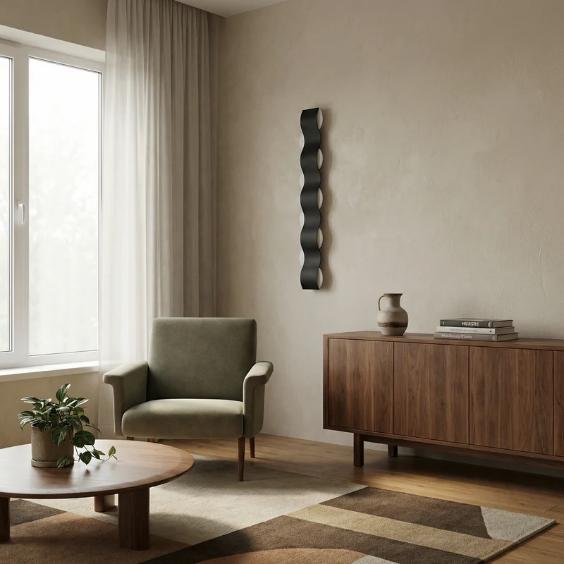 Moderne Außenwandleuchte aus Eisen – Ondulys