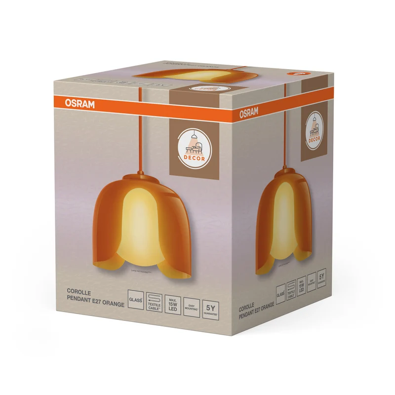 OSRAM DECOR Corolle Pendelleuchte E27 Orange