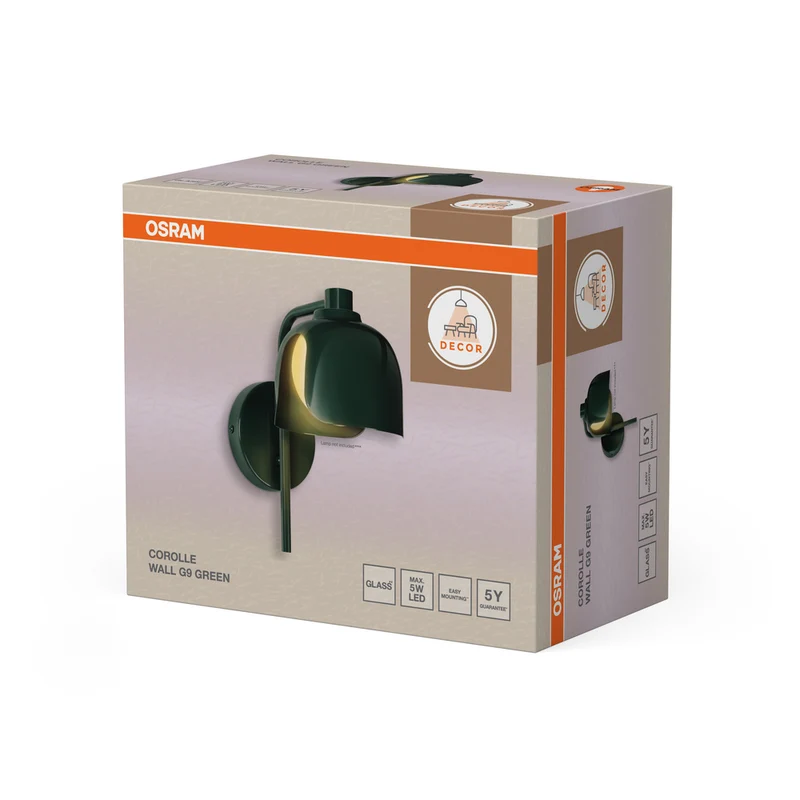 OSRAM DECOR Corolle Wandleuchte G9 Grün