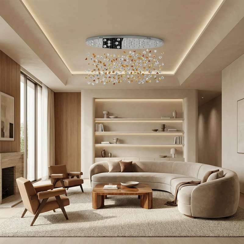 Moderner Kristall-Luster für Wohnzimmer – Cristallisea