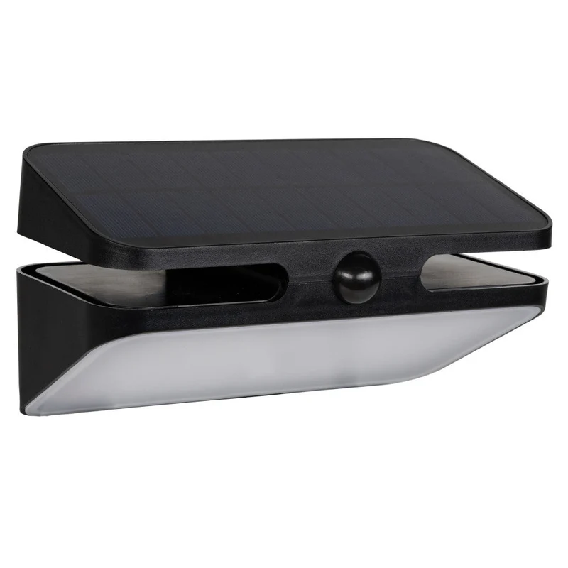LED Solar Außenleuchte 600lm 2700K warmweiß IP54 Schwarz - LED's Light Deco