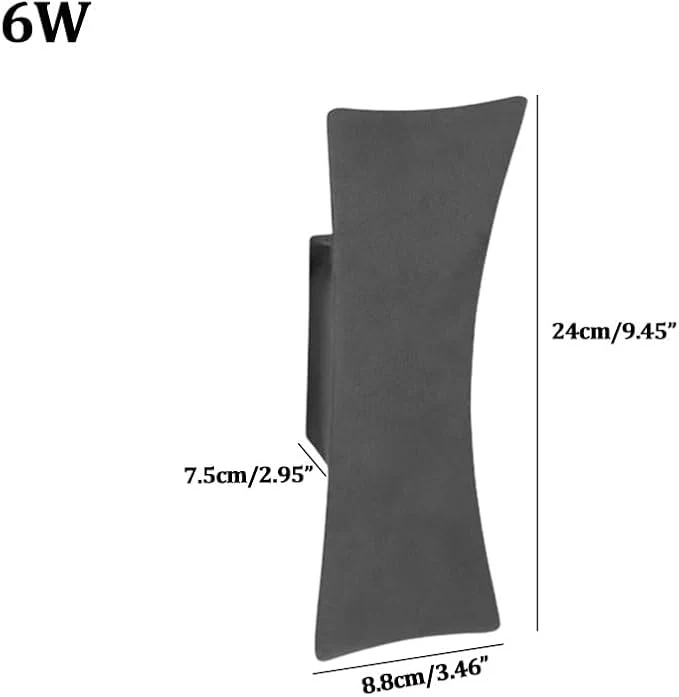 Minimalistische Wandleuchte aus Aluminium – Eclara