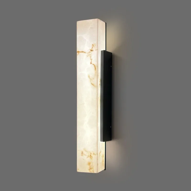 Wandleuchte in Marmoroptik für Innen- & Außenbereich – Marbrelux