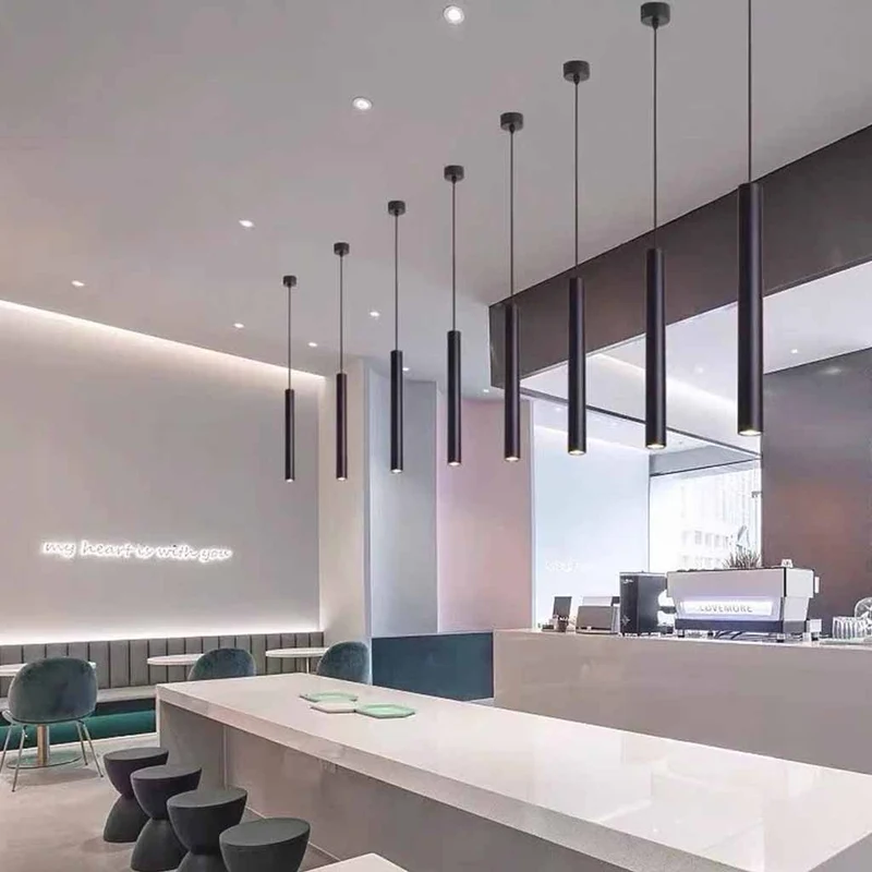 Pendant Light Minimalist Pipeline Cylinder Tube LED