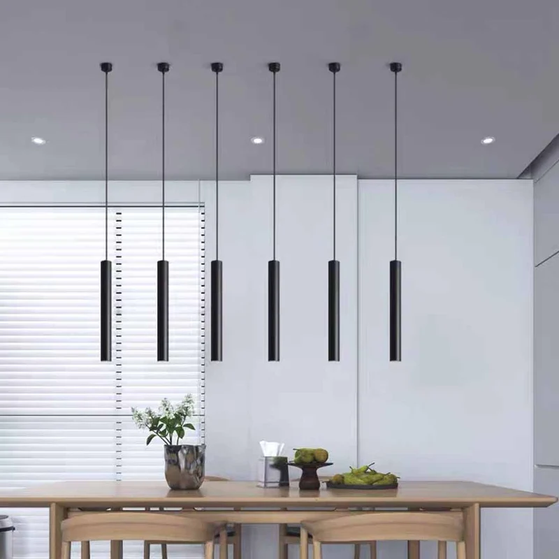 Pendant Light Minimalist Pipeline Cylinder Tube LED