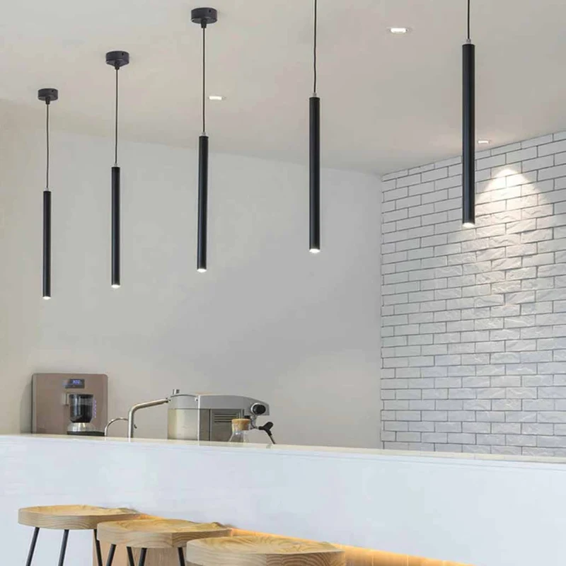 Pendant Light Minimalist Pipeline Cylinder Tube LED