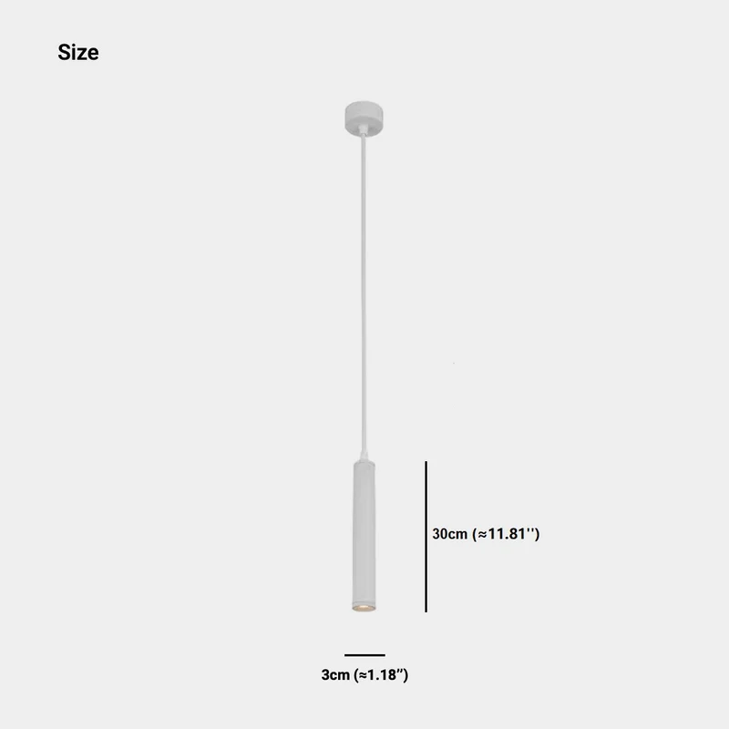 Pendant Light Minimalist Pipeline Cylinder Tube LED